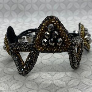 Pink Pewter Micah slide Bracelet / hair tie